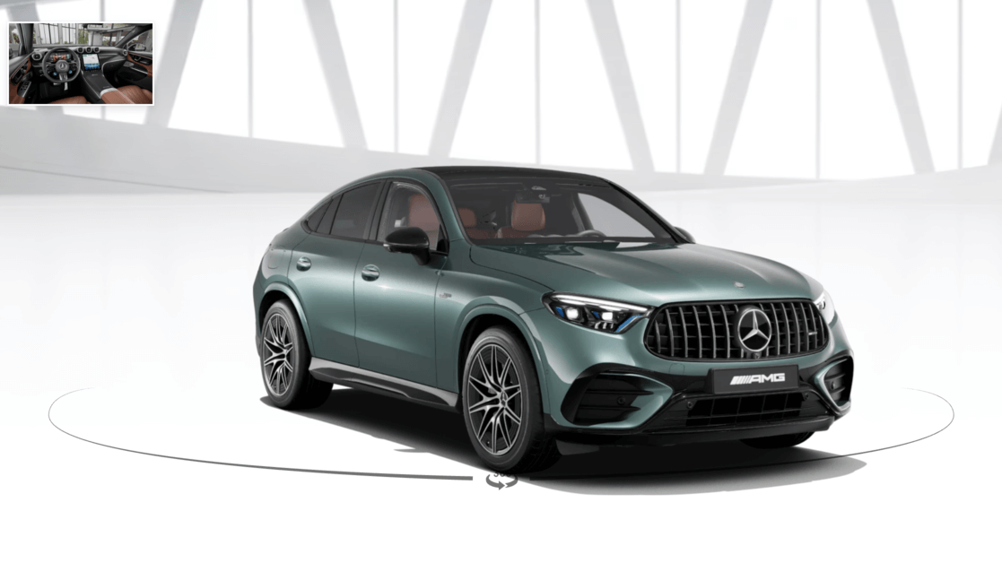 Mercedes-Benz GLC 43 AMG 4MATIC Coupe silver green