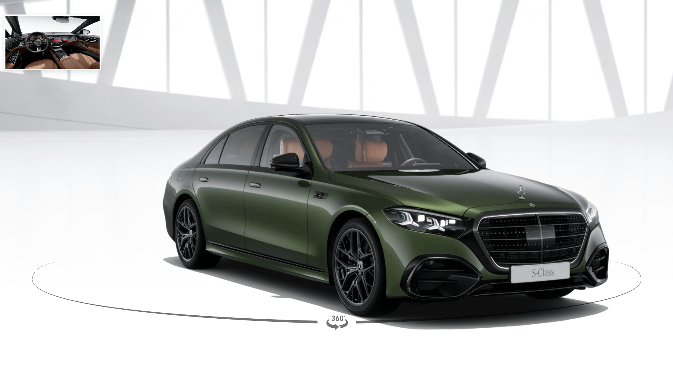 Mercedes-Benz S 450 d 4MATIC olive green