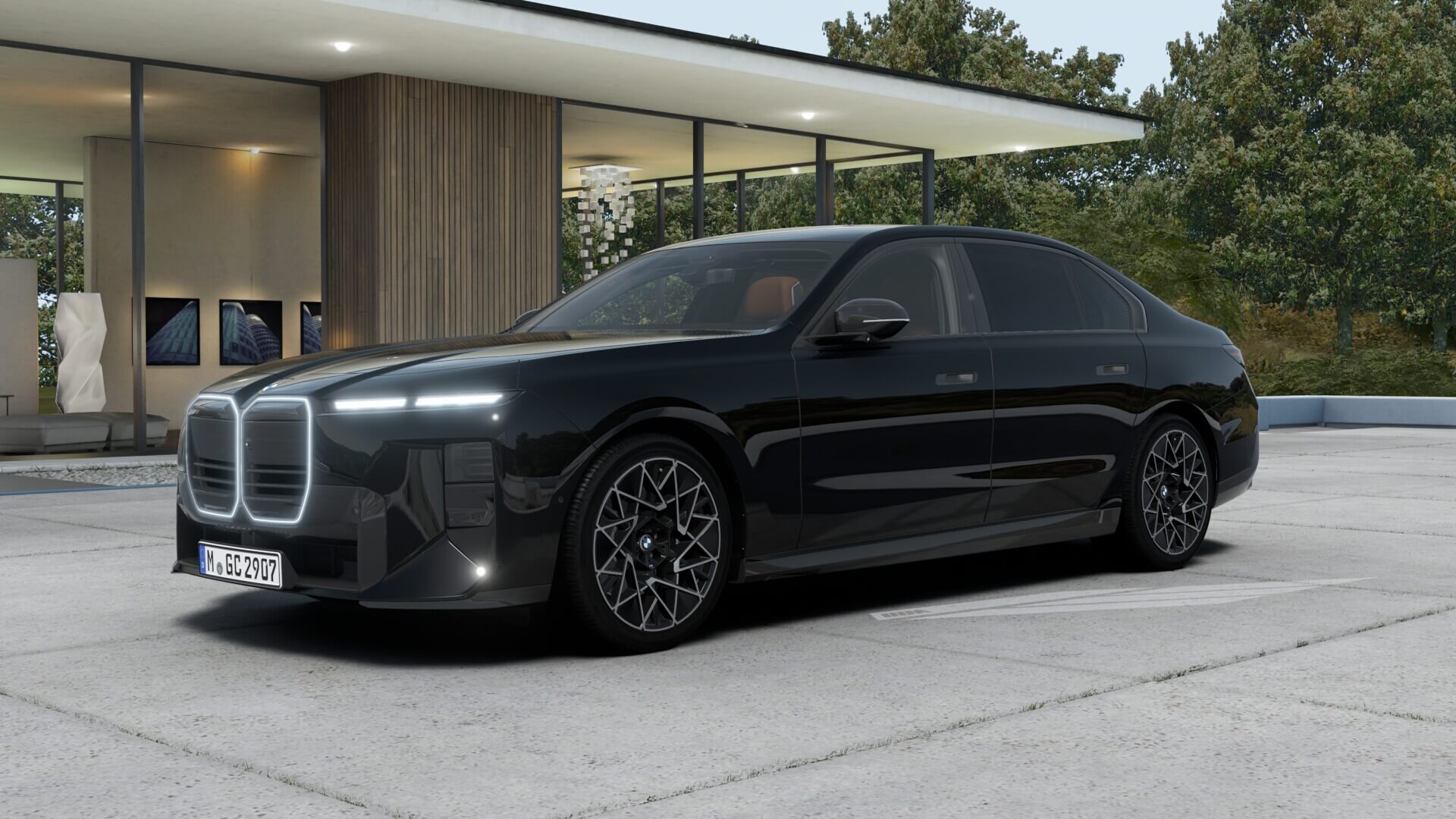 BMW 740 xDrive Sedan, negru safir